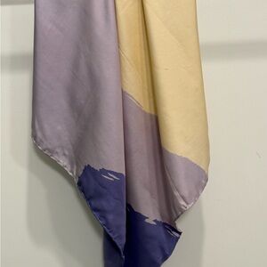 Sache Square - abstract Silk Scarf. 30x30 by Liberty Of London 
Like New